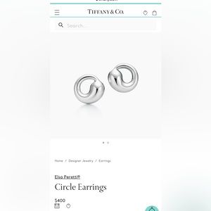 Tiffany & Co Silver Circle Earrings